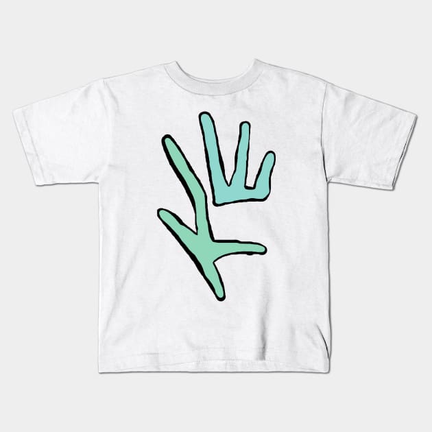 Hand-print Kids T-Shirt by Ballyraven